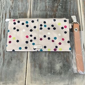 Thirty one wristlet Clutch - Runaway Mini Dot - Via night